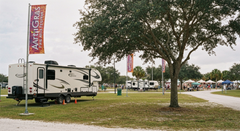 RV rental for ArtiGras Fine Arts Festival near West Palm Beach FL