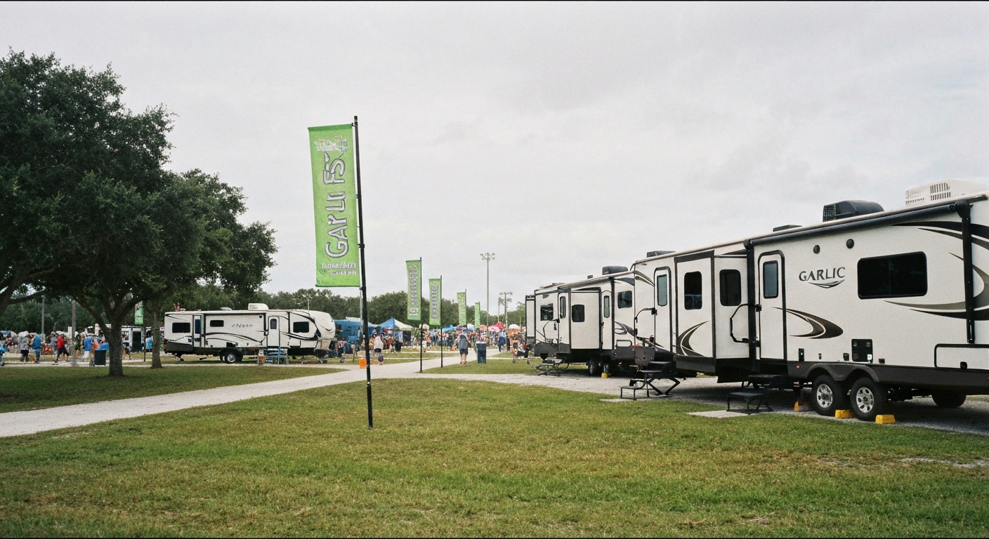 RV rental for Garlic Fest near West Palm Beach