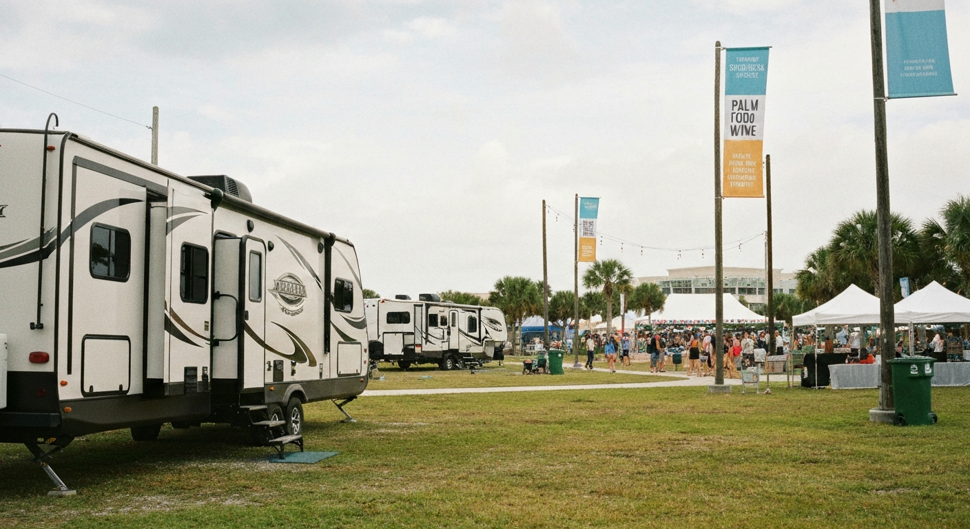 RV rental for Palm Beach Food & Wine Festival near West Palm Beach
