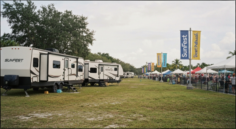 RV rental for SunFest near West Palm Beach FL