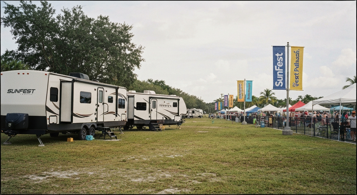 RV rental for SunFest near West Palm Beach